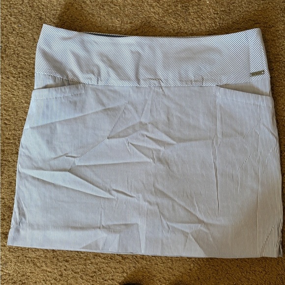 S.C. & CO Women's M Blue‎ White Striped Golf Skort Skirt Tummy Control Pockets - Picture 1 of 6